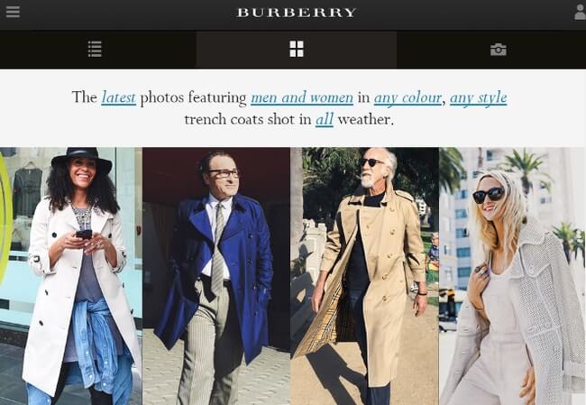 Consumers Wearing Burberry Coats