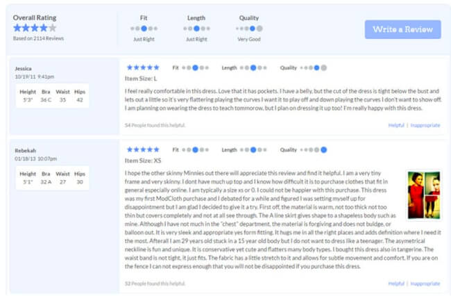 Modcloth Customer Reviews 