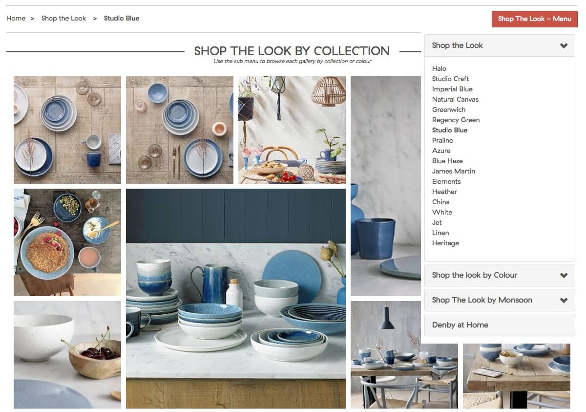 Embed Instagram Feed of Denby Pottery Homepage 