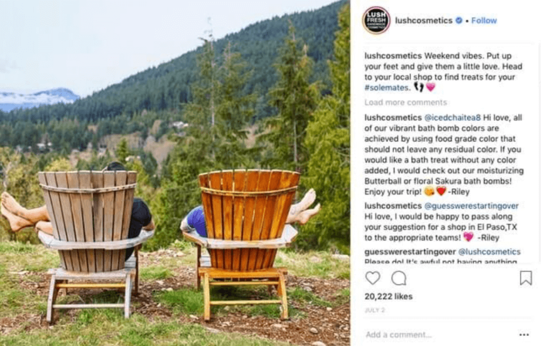 Lush Consumer Generated Content of Two People in Chairs in Nature