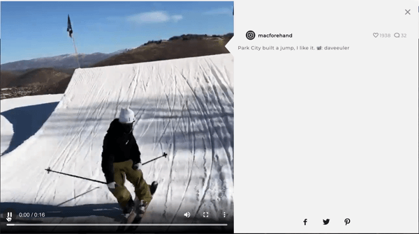 Man Skiing in Faction User Generated Content Video